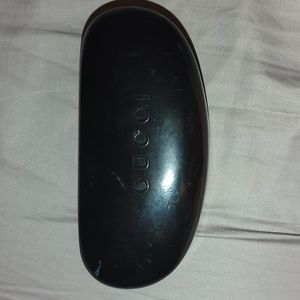 Black Gucci glasses case